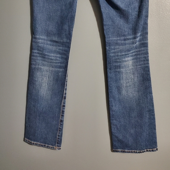 American Eagle Outfitters Womens Kick Boot Jeans Embroidered Pockets Y2K Size 2 - Picture 4 of 9